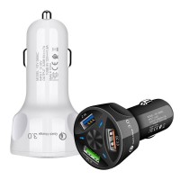 High quality 3A Car Charger Quick Charge 3.0 Universal 3 USB Port Fast Charging Adapter For iPhone